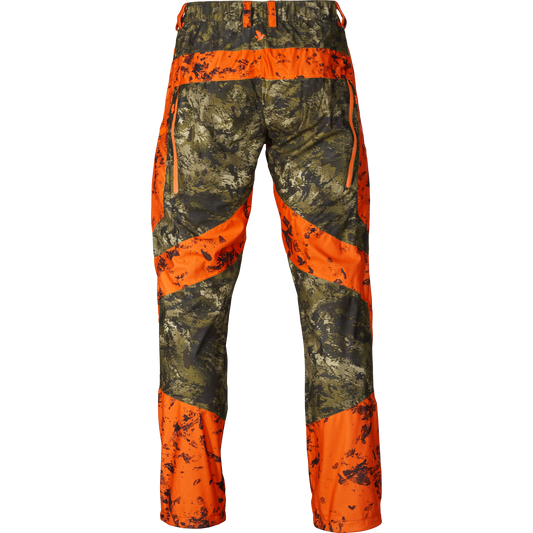 Pantaloni Seeland Vantage, impermeabili, orange/camo