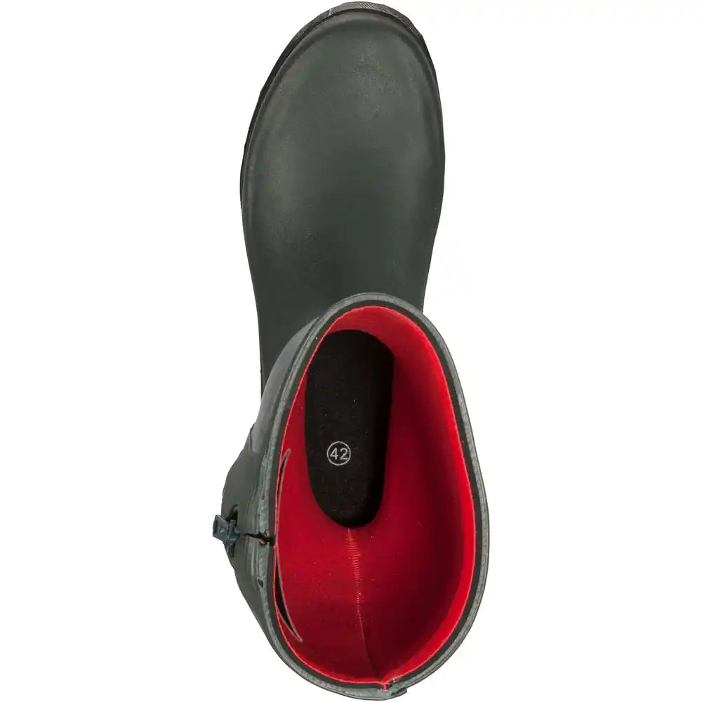 Cizme de cauciuc Parforce, cu fermoar si captuseala din neopren (verde olive)