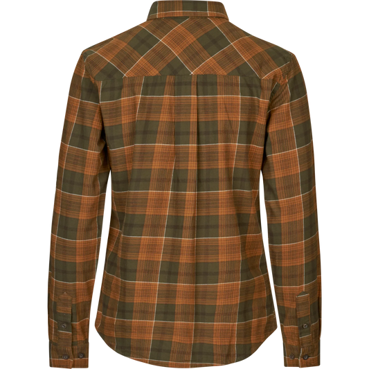 Camasa dama Seeland Skye Flannel, Grizzly Brown/Terracotta Check