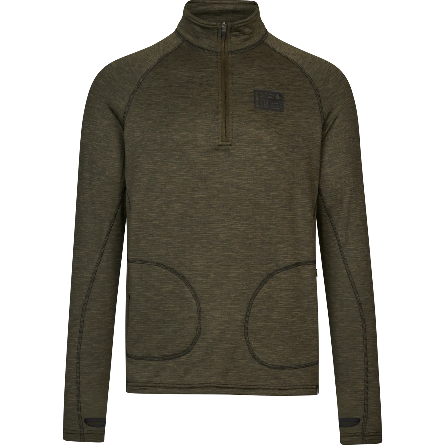 Bluza Seeland Peak Half Zip, Green Melange