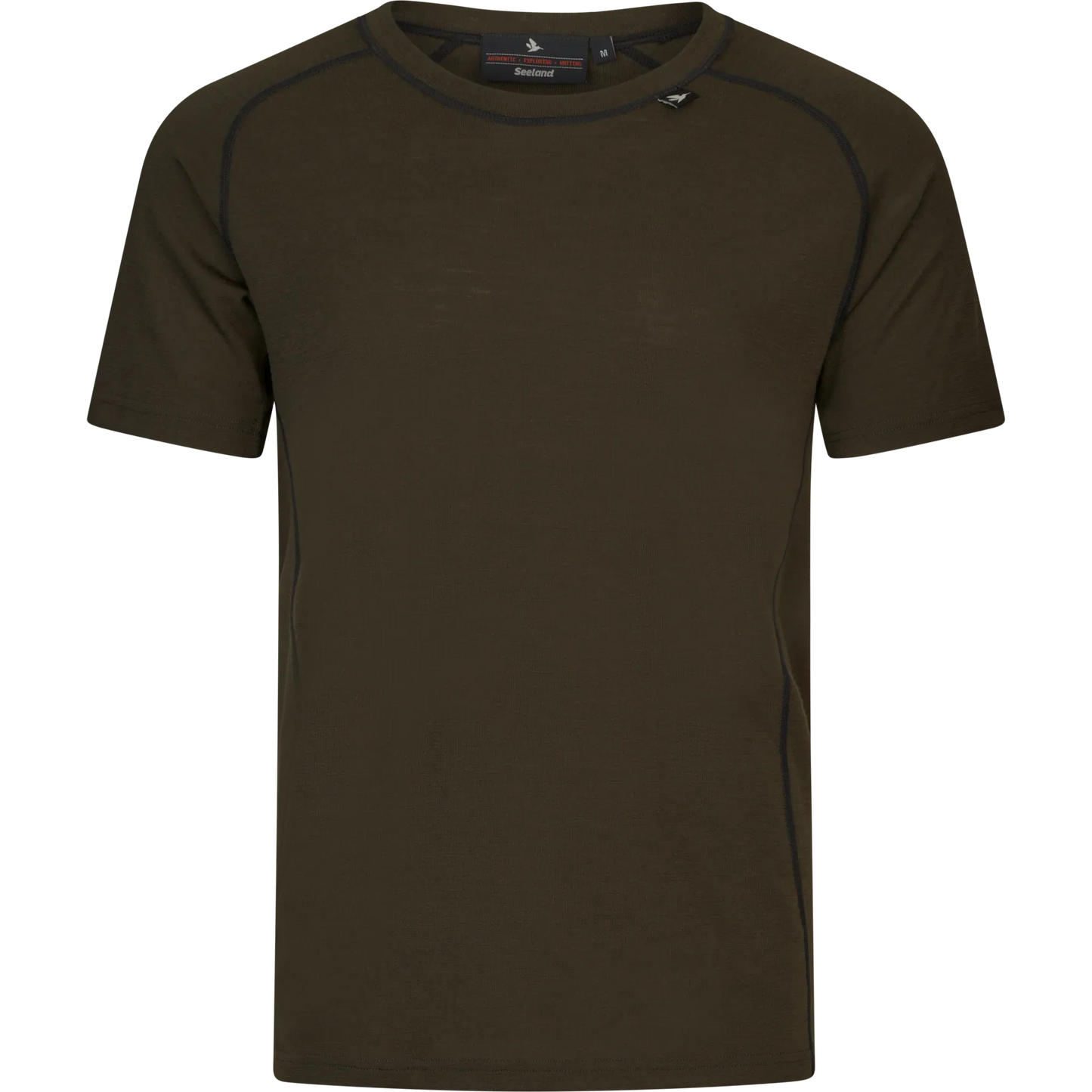 Tricou Seeland Apex Merino, Pine Green