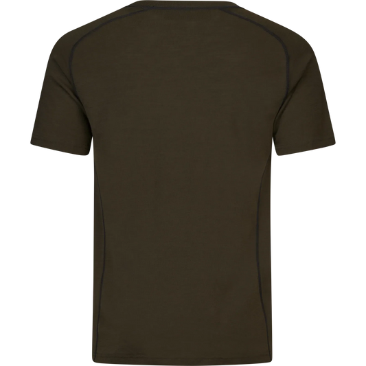 Tricou Seeland Apex Merino, Pine Green