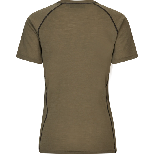 Tricou dama Seeland Apex Aia Merino, Covert Green