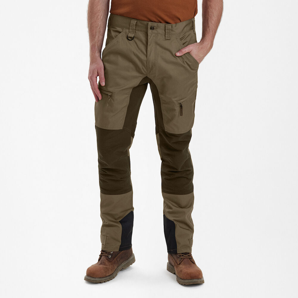 Pantaloni elastici Deerhunter Rogaland Stretch cu contrast, Driftwood