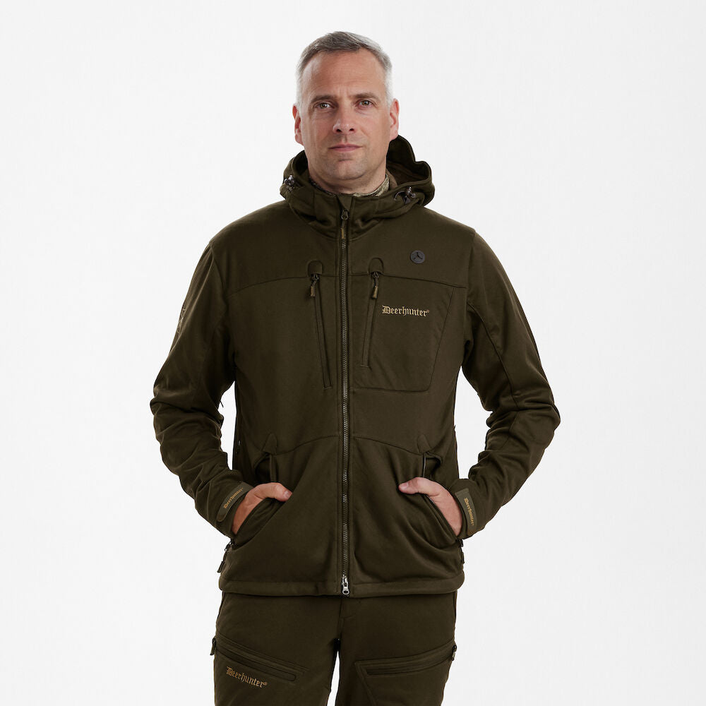 Geaca Deerhunter Excape softshell, verde, rezistenta la apa