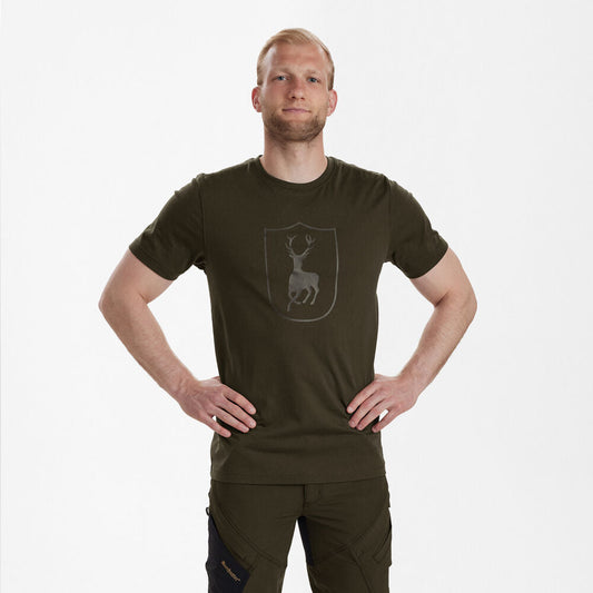Tricou Deerhunter Logo, Fallen Leaf
