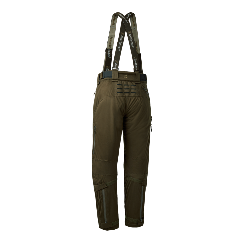 Pantaloni Deerhunter Excape Winter, Art Green, cu bretele, de iarna