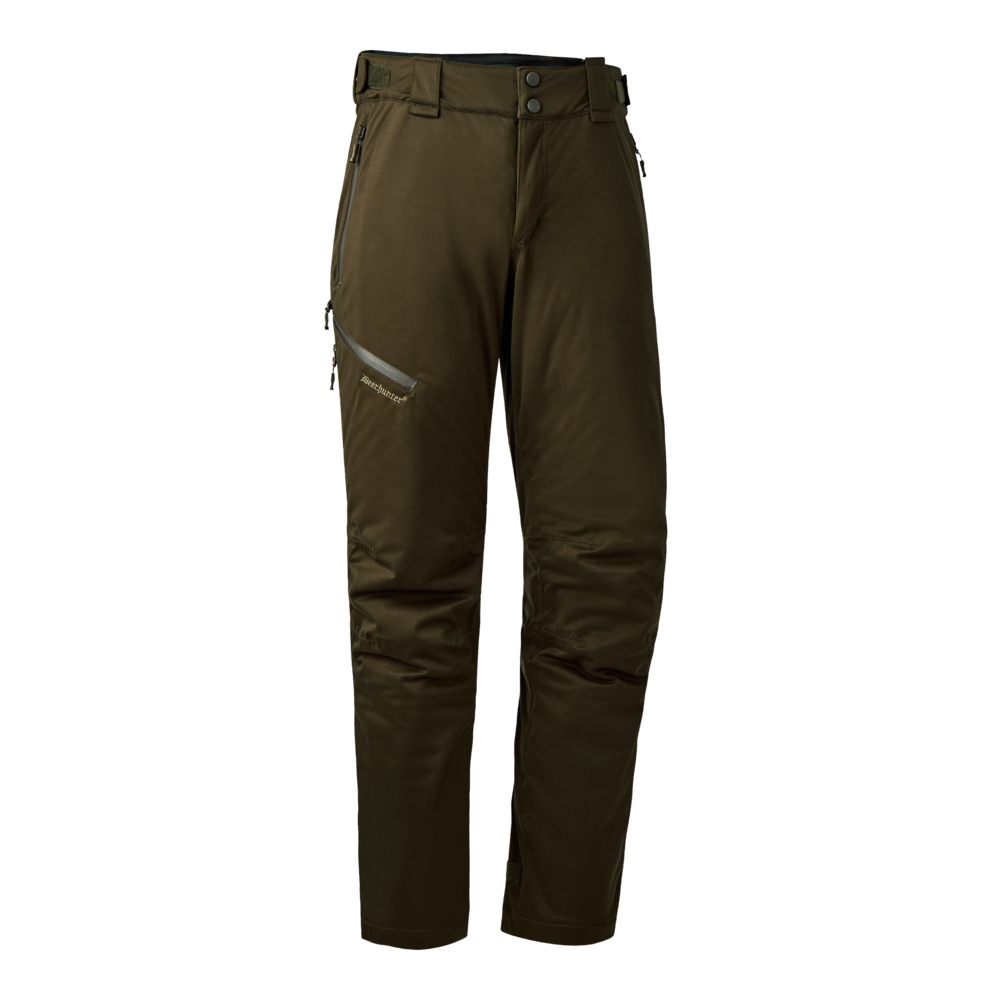 Pantaloni Deerhunter Excape Winter, Art Green, cu bretele, de iarna