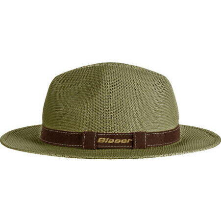 Palarie Blaser Straw Hat, dark oive, din paie