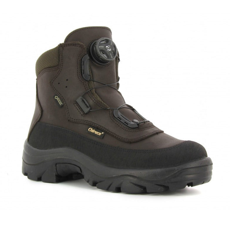 Bocanci CHIRUCA Labrador, Gore-Tex, sireturi rapide BOA, piele maro, impermeabili