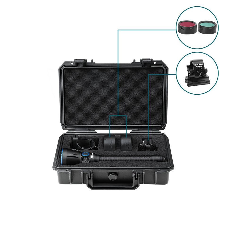 Set complet Lanterna Olight Javelot Turbo 2, 1800 lumeni / 1500m distanta