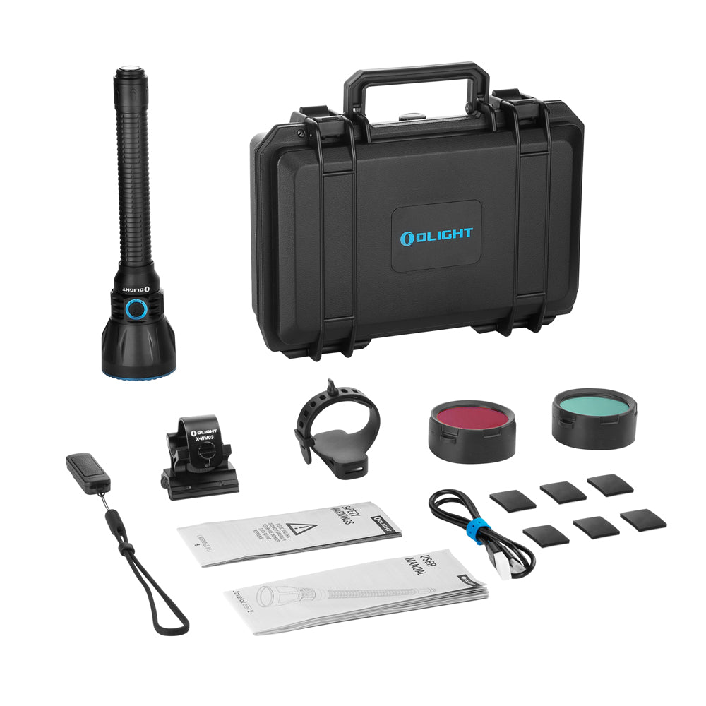 Set complet Lanterna Olight Javelot Turbo 2, 1800 lumeni / 1500m distanta