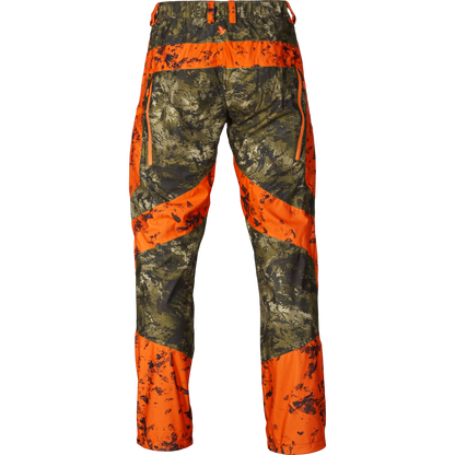Pantaloni Seeland Vantage, impermeabili, orange/camo