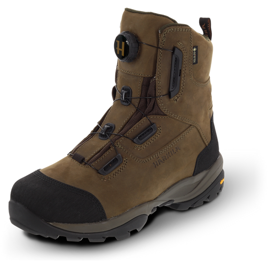 Bocanci Harkila Reidmar Mid 2.0 GTX, din piele, impermeabili, sireturi rapide, Willow Green