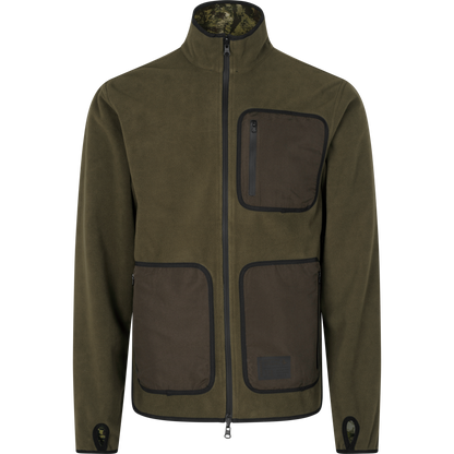 Jacheta fleece reversibila Seeland Rogue, membrana impermeabila, verde/camo