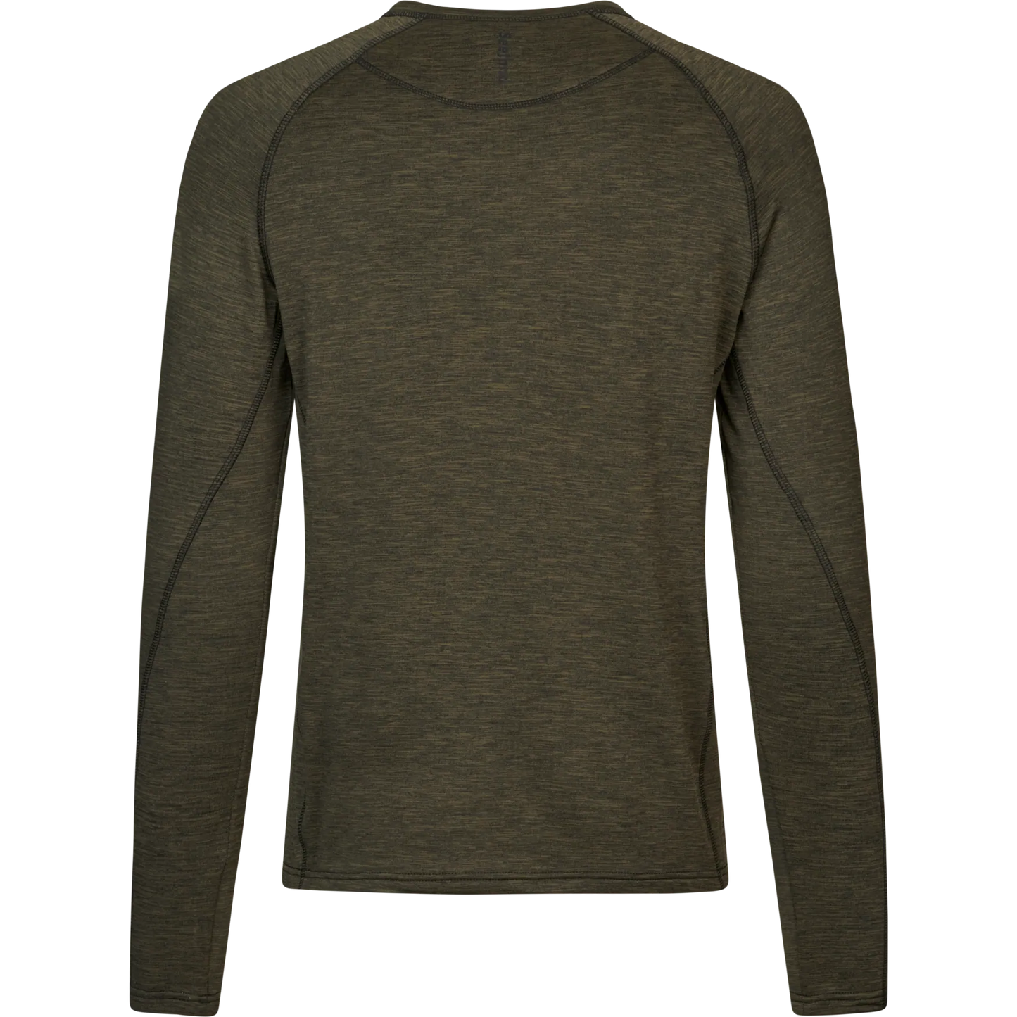 Tricou Seeland Peak, Pine Green Melange, cu maneca lunga