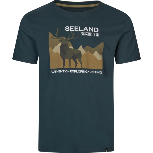 Tricou Seeland Fragment, Dark Blue