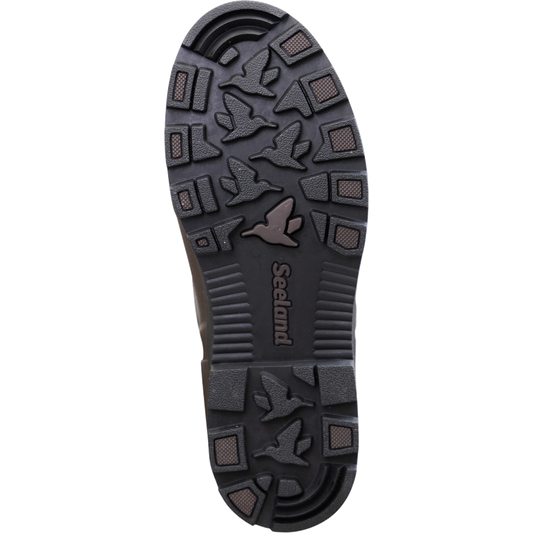 Cizme Seeland Hillside Flex, Dark Brown, cu neopren, material flexibil pe picior