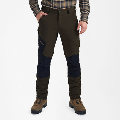 Pantaloni Deerhunter Northward, Bark Green/Black, elastici si impermeabili