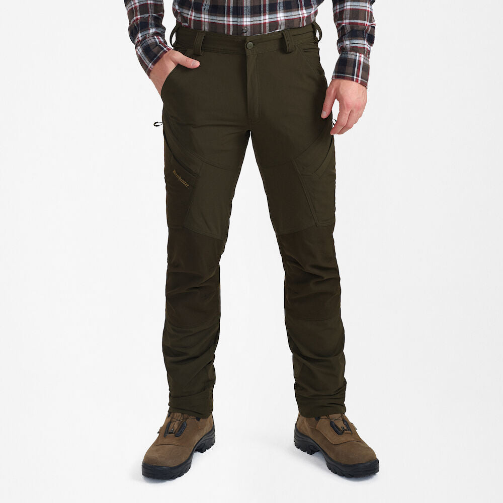 Pantaloni Deerhunter Northward, Bark Green, elastici si impermeabili