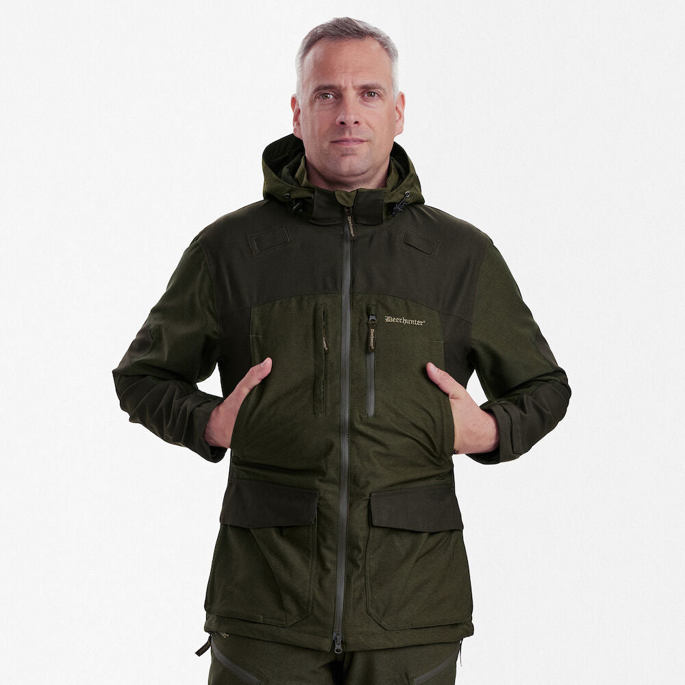 Geaca Deerhunter Chasse, olive night melange, impermeabila