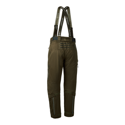 Pantaloni Deerhunter Excape Winter, Art Green, cu bretele, de iarna