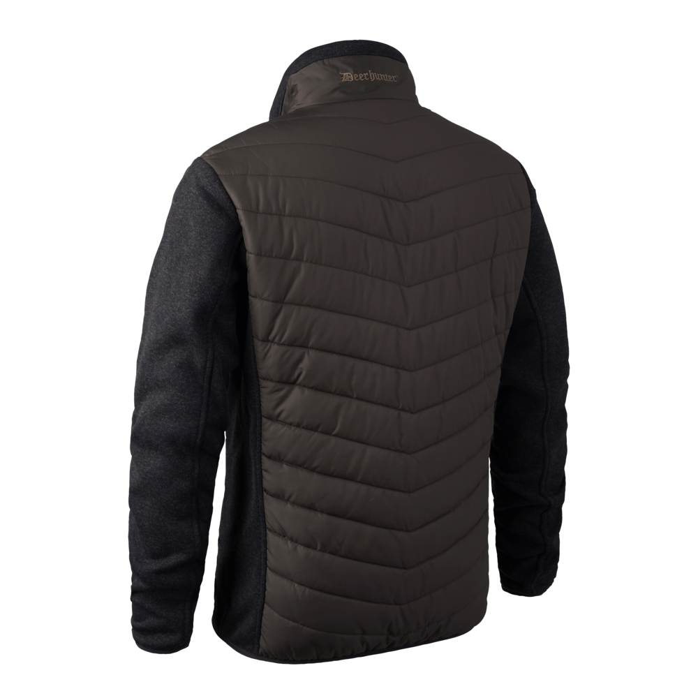 Geaca Deerhunter Moor Padded cu tricot, culoare Brown Leaf