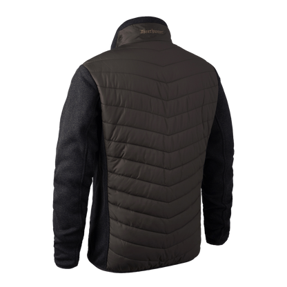 Geaca Deerhunter Moor Padded cu tricot, culoare Brown Leaf