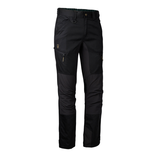 Pantaloni elastici Deerhunter Rogaland Stretch cu contrast, negru