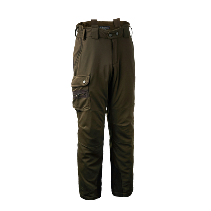 Pantaloni Deerhunter Muflon, Art Green, cu bretele, de iarna