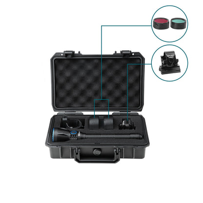Set complet Lanterna Olight Javelot Turbo 2, 1800 lumeni / 1500m distanta