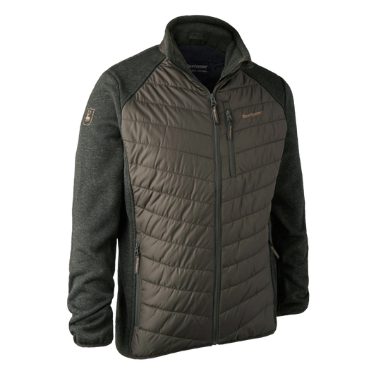 Geaca Deerhunter Moor Padded cu tricot, culoare Timber